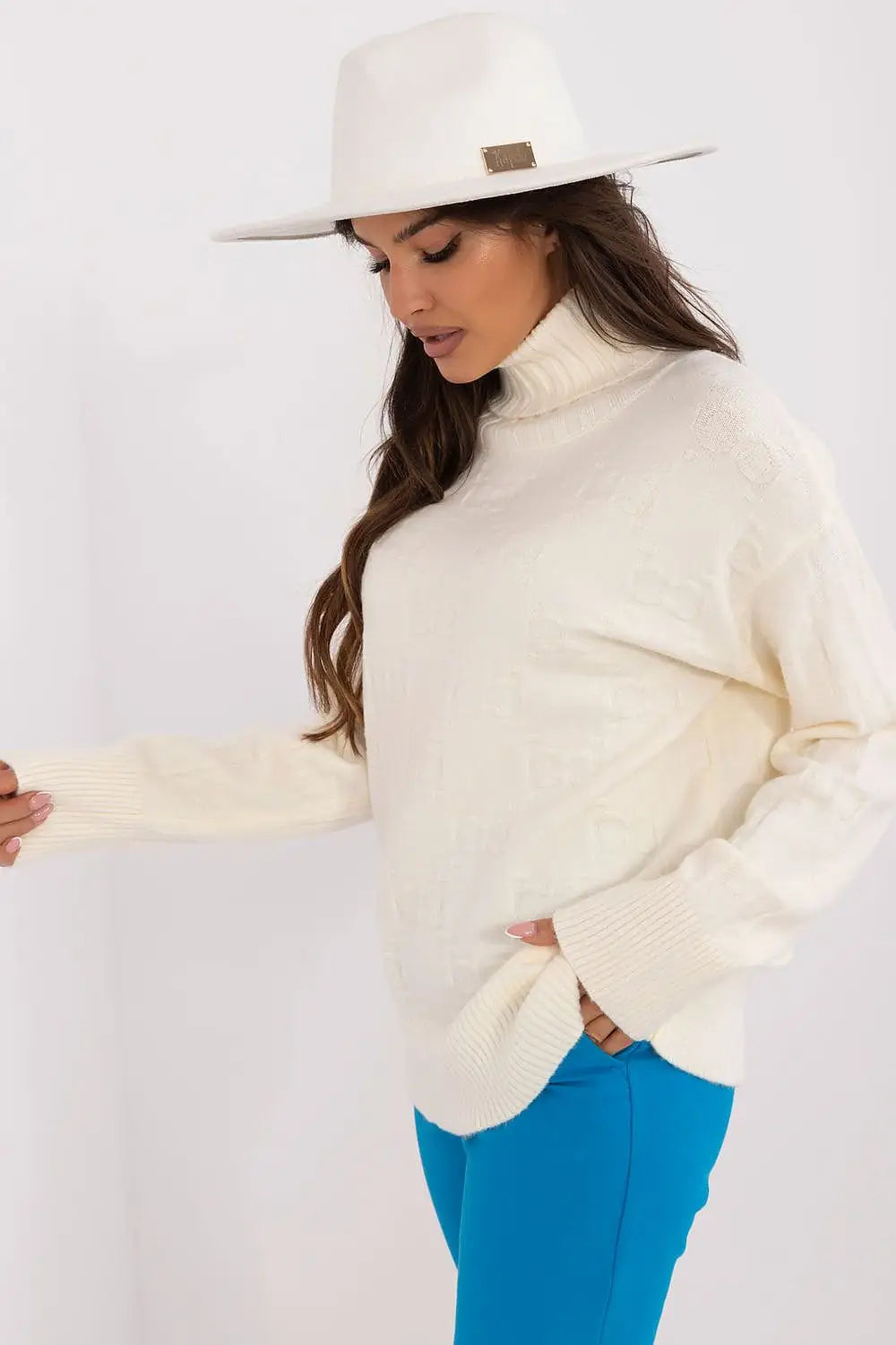 Maglione alto in viscosa - 187539