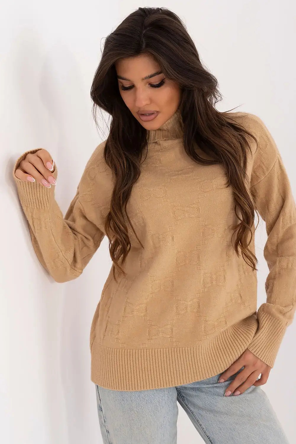 Maglione alto in viscosa - 187539