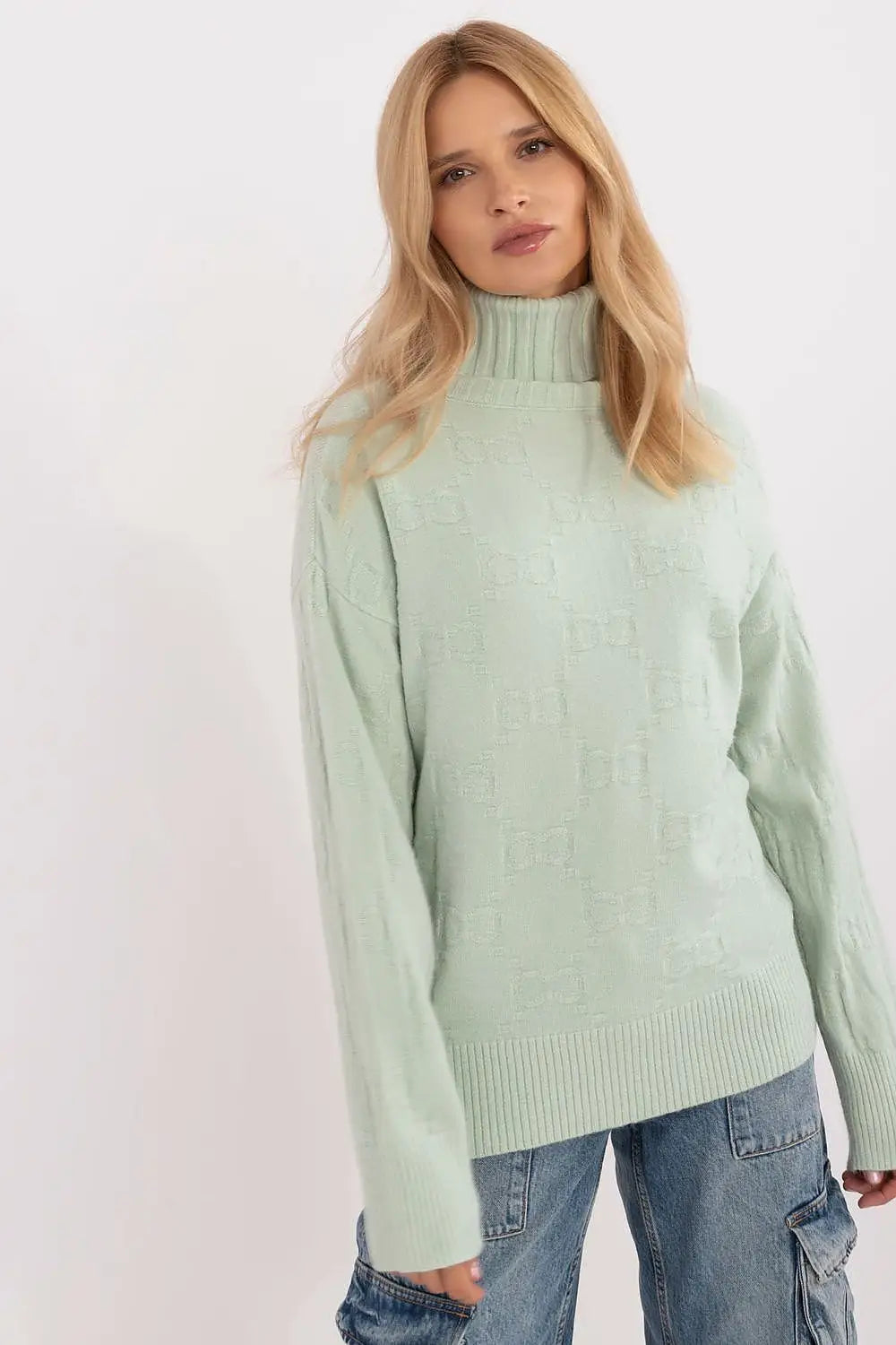 Maglione alto in viscosa - 187539