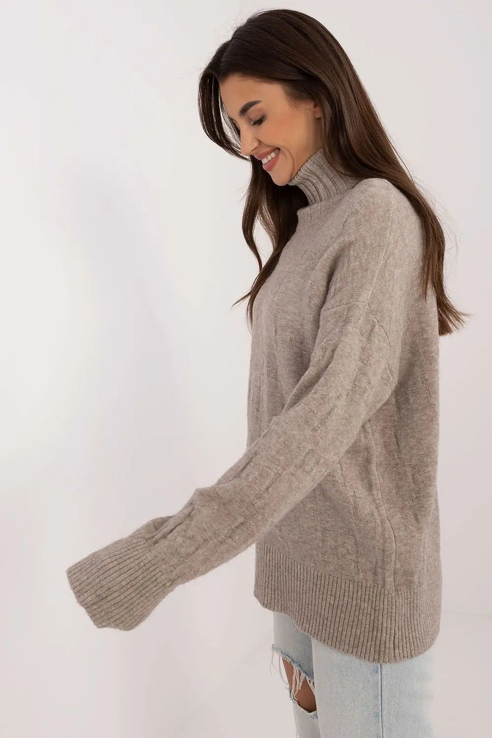Maglione alto in viscosa - 187539