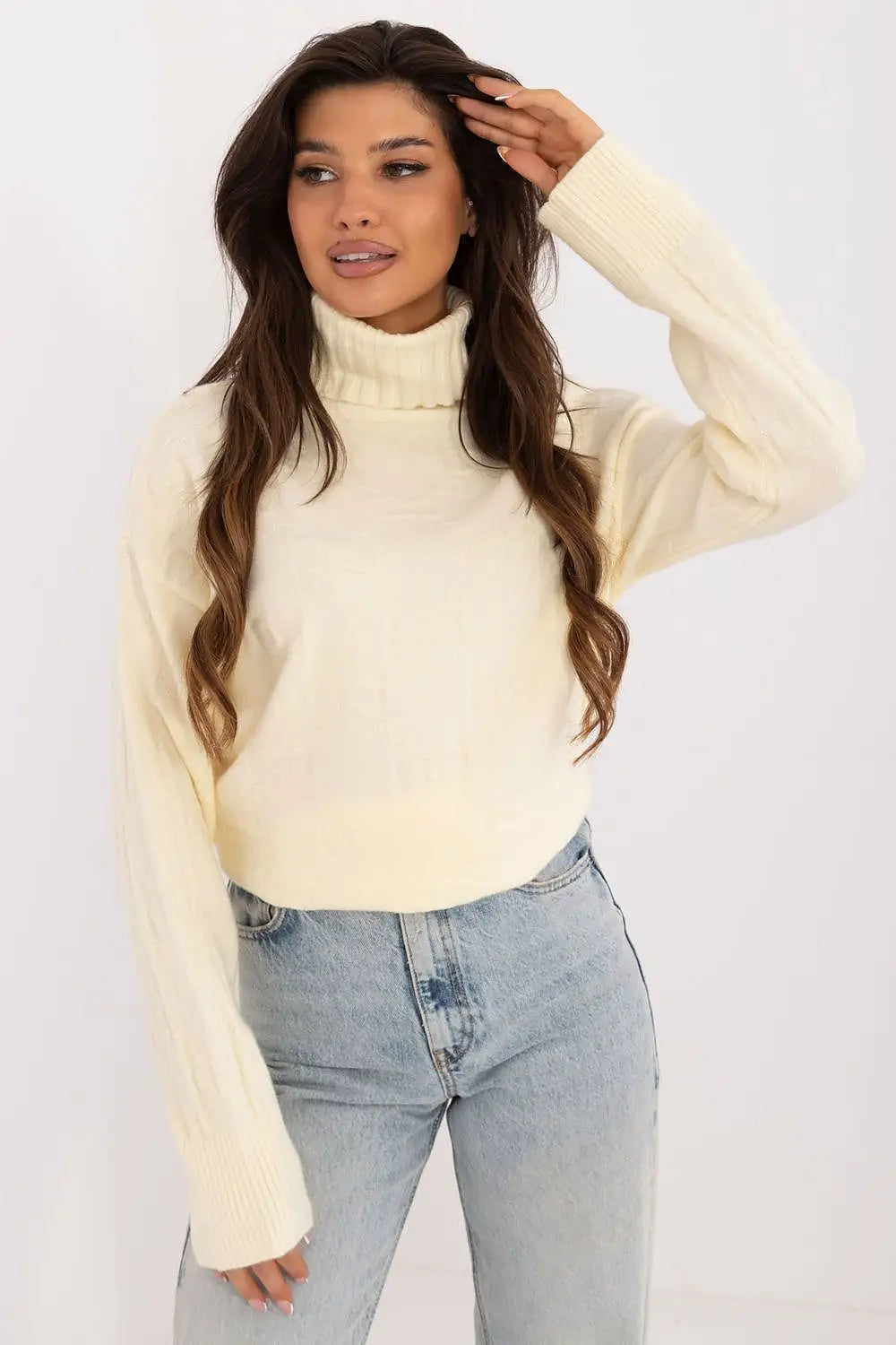 Maglione alto in viscosa - 187539