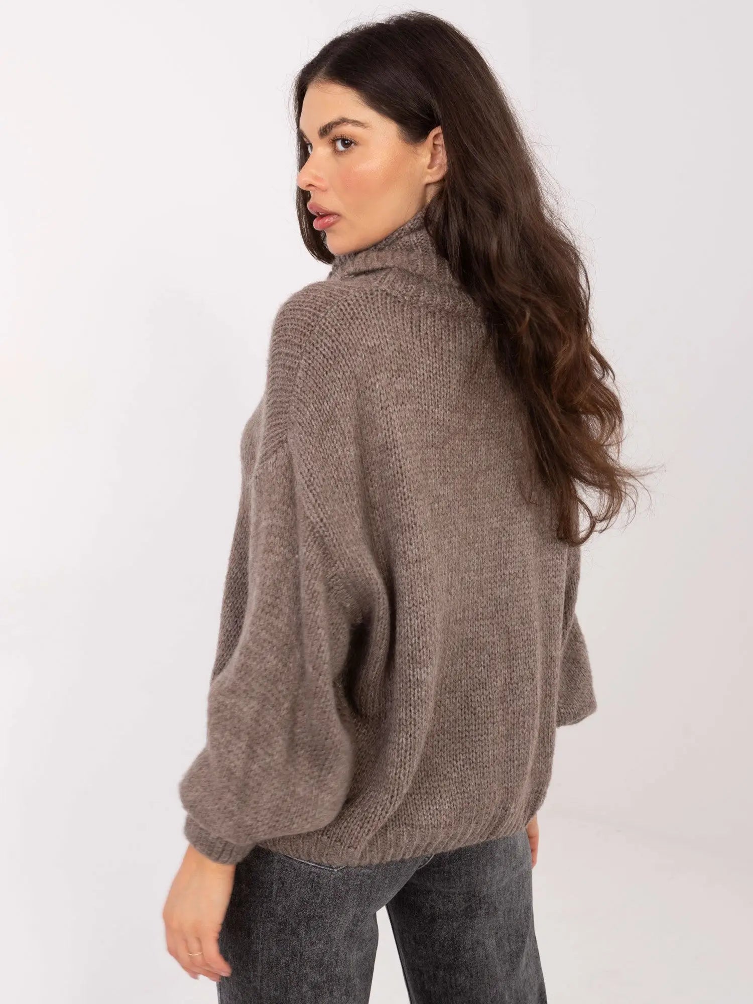 Maglione da donna a alto in mohair - 221853
