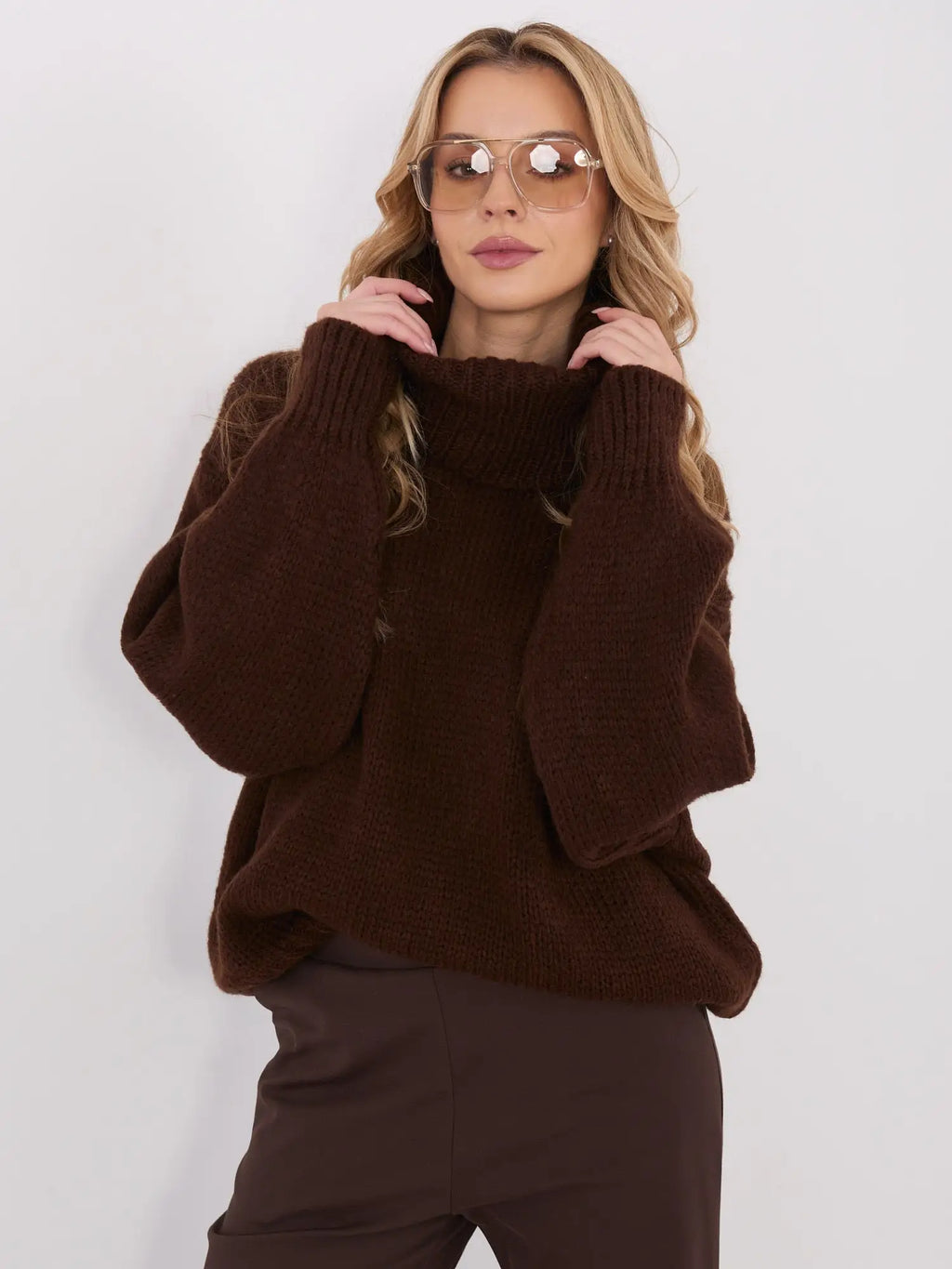 Maglione da donna a alto in mohair - 221853