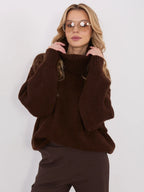 Maglione da donna a alto in mohair - 221853