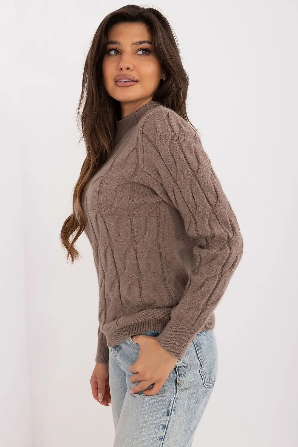Maglione da donna con motivo a trecce - 186736