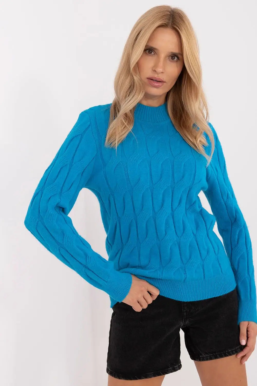Maglione da donna con motivo a trecce - 186736