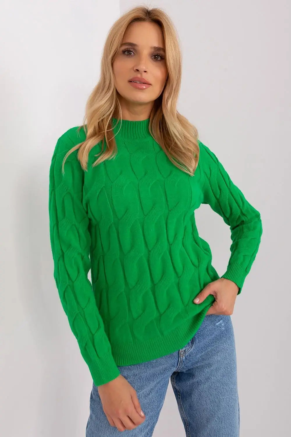 Maglione da donna con motivo a trecce - 186736