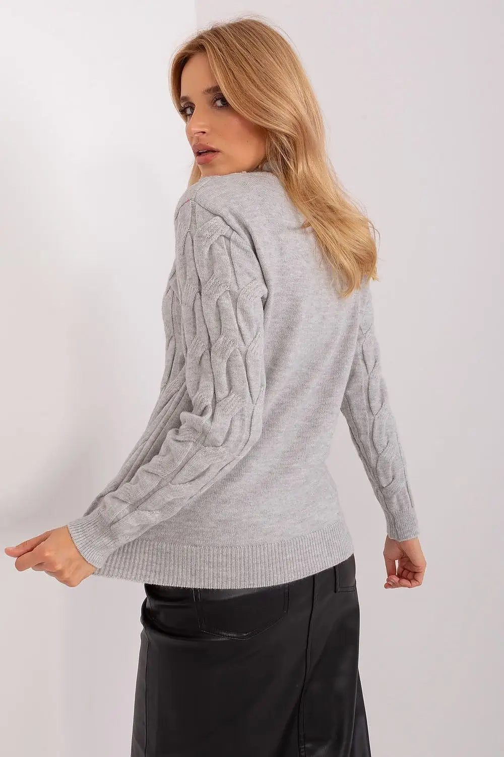 Maglione da donna con motivo a trecce - 186736
