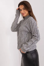 Maglione da donna con motivo a trecce - 186736