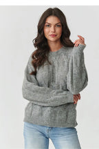 Maglione da donna in morbida miscela di kid mohair - 217355