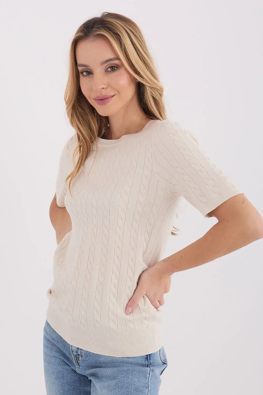 Maglione donna a in viscosa elasticizzata - 222830