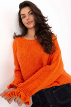 Maglione da donna con balze sulle maniche - LUCY - 201303