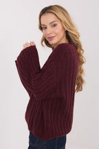 Maglione da donna caldo con lana e viscosa - 223409