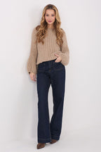 Maglione da donna caldo con lana e viscosa - 223409