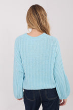 Maglione da donna caldo con lana e viscosa - 223409
