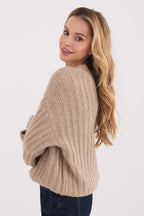 Maglione da donna caldo con lana e viscosa - 223409