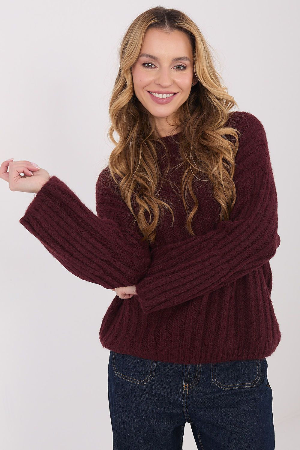 Rosso / Universale Maglione da donna caldo con lana