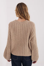 Maglione da donna caldo con lana e viscosa - 223409