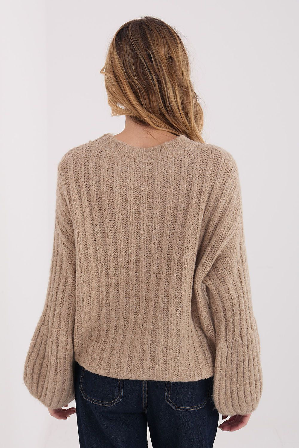Maglione da donna caldo con lana e viscosa - 223409