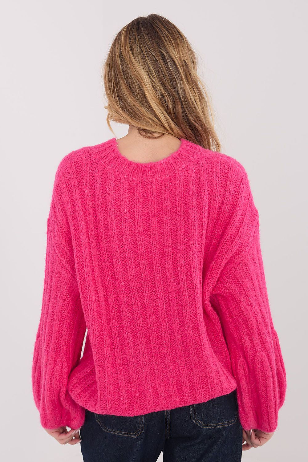 Maglione da donna caldo con lana e viscosa - 223409