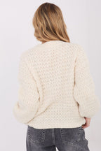 Maglione donna in maglia a nido d’ape - 223168