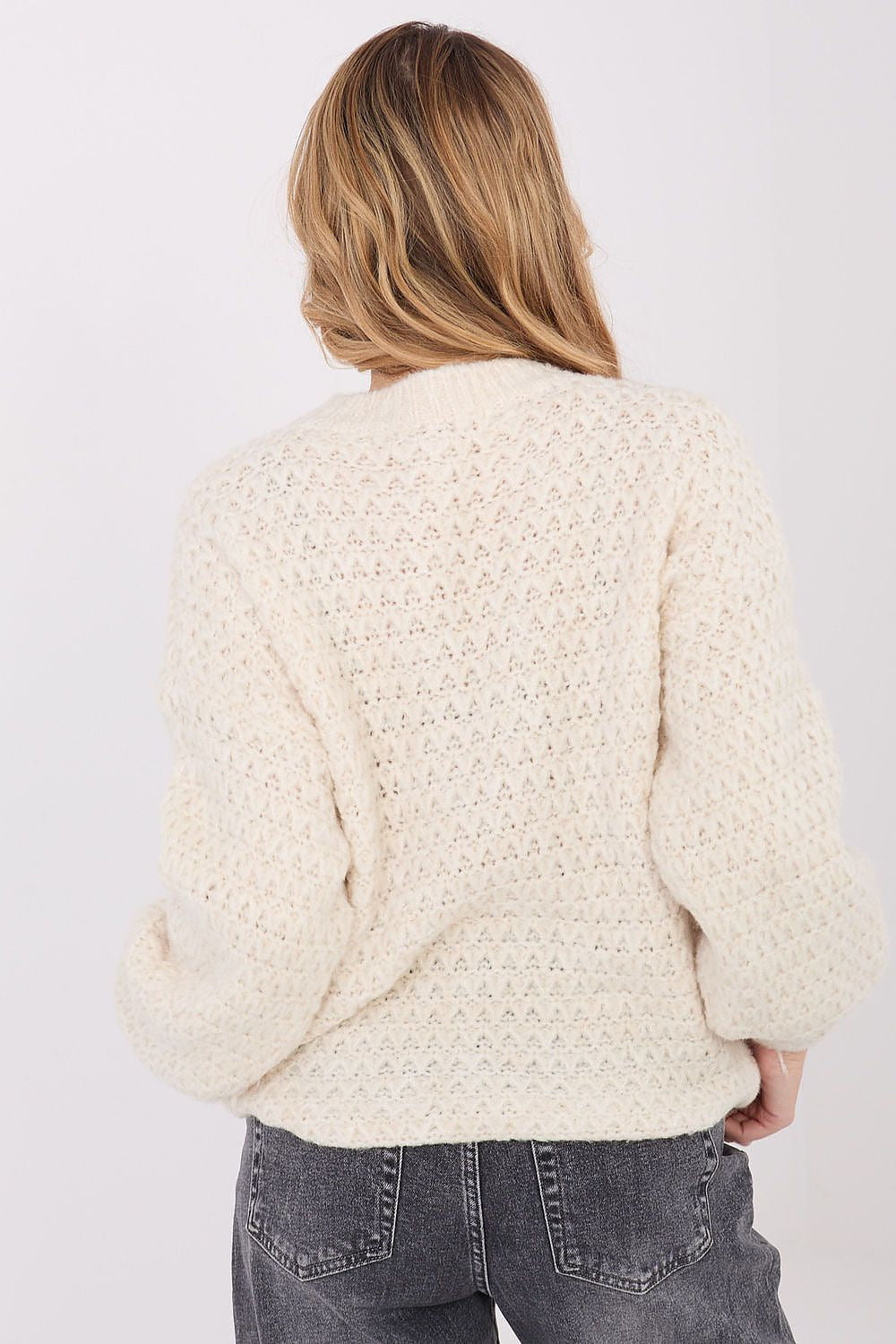 Maglione donna in maglia a nido d’ape - 223168
