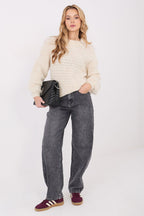 Maglione donna in maglia a nido d’ape - 223168