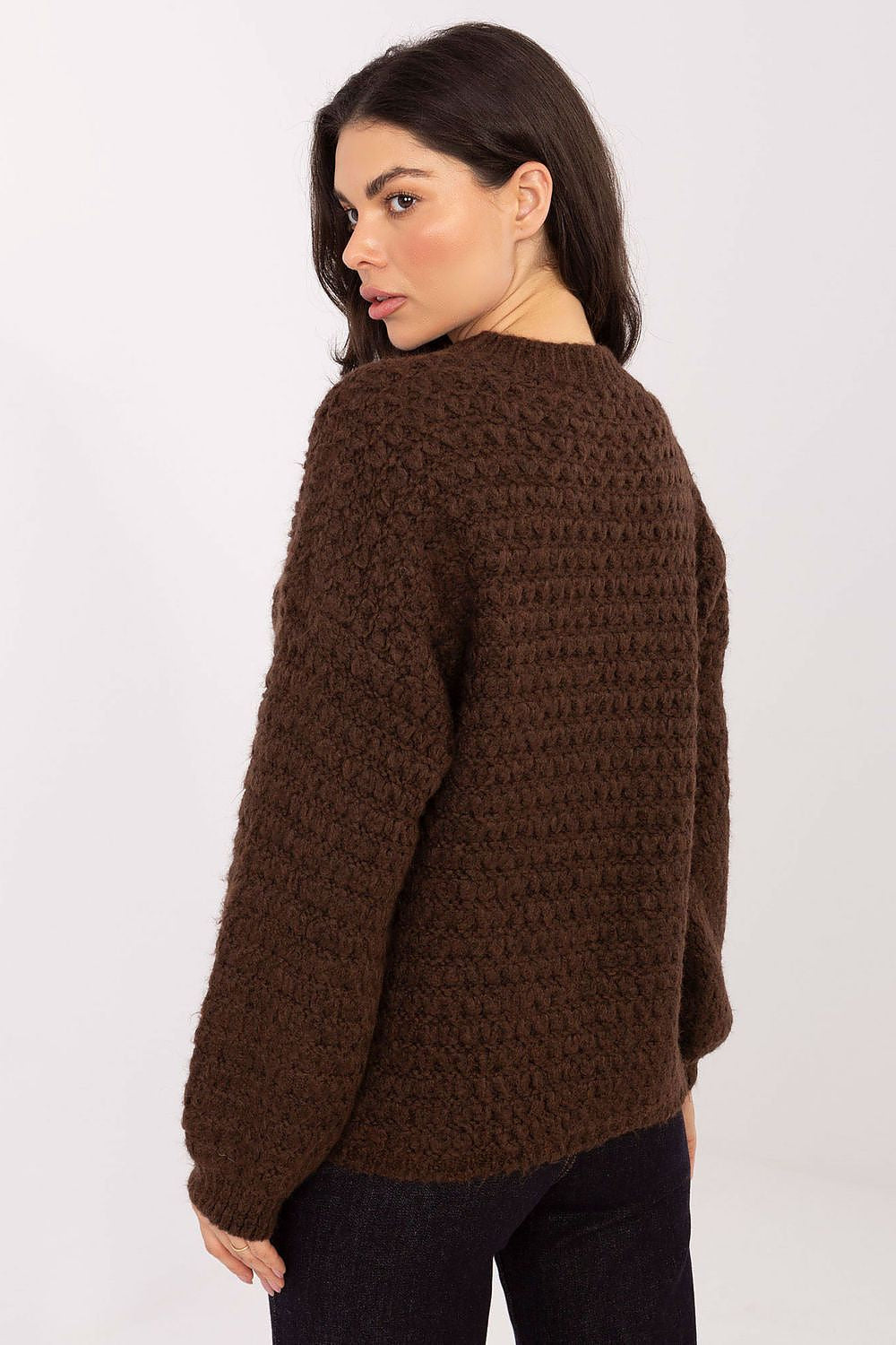 Maglione donna in maglia a nido d’ape - 223168