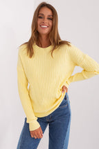 Giallo / Universale Maglione da donna in misto viscosa