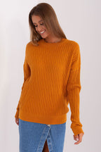 Arancione / Universale Maglione da donna in misto viscosa