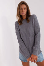 Grigio / Universale Maglione da donna in misto viscosa
