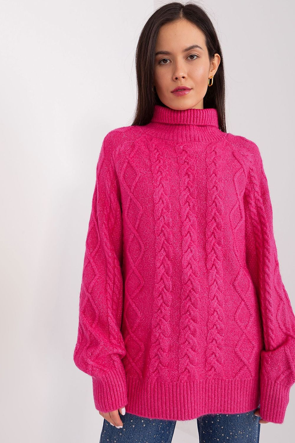 rosa 2 / Universale Maglione da donna morbido con motivo