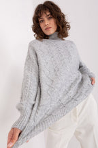 Grigio / Universale Maglione da donna morbido con motivo