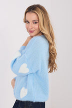 Maglione da donna con motivo a cuori - 223423