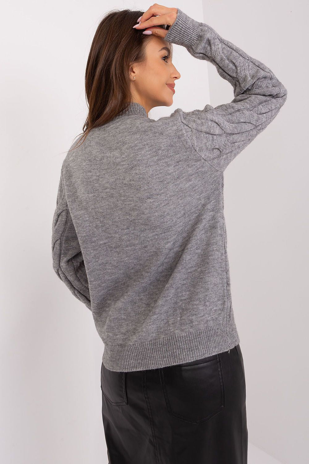 Maglione da donna con motivo a trecce - 186736
