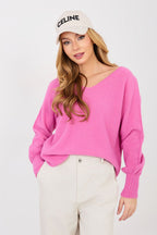 rosa 2 / universale Maglione da donna con scollo a V