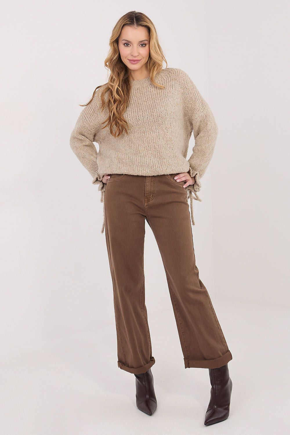 Maglione da donna con viscosa e lana - 223400