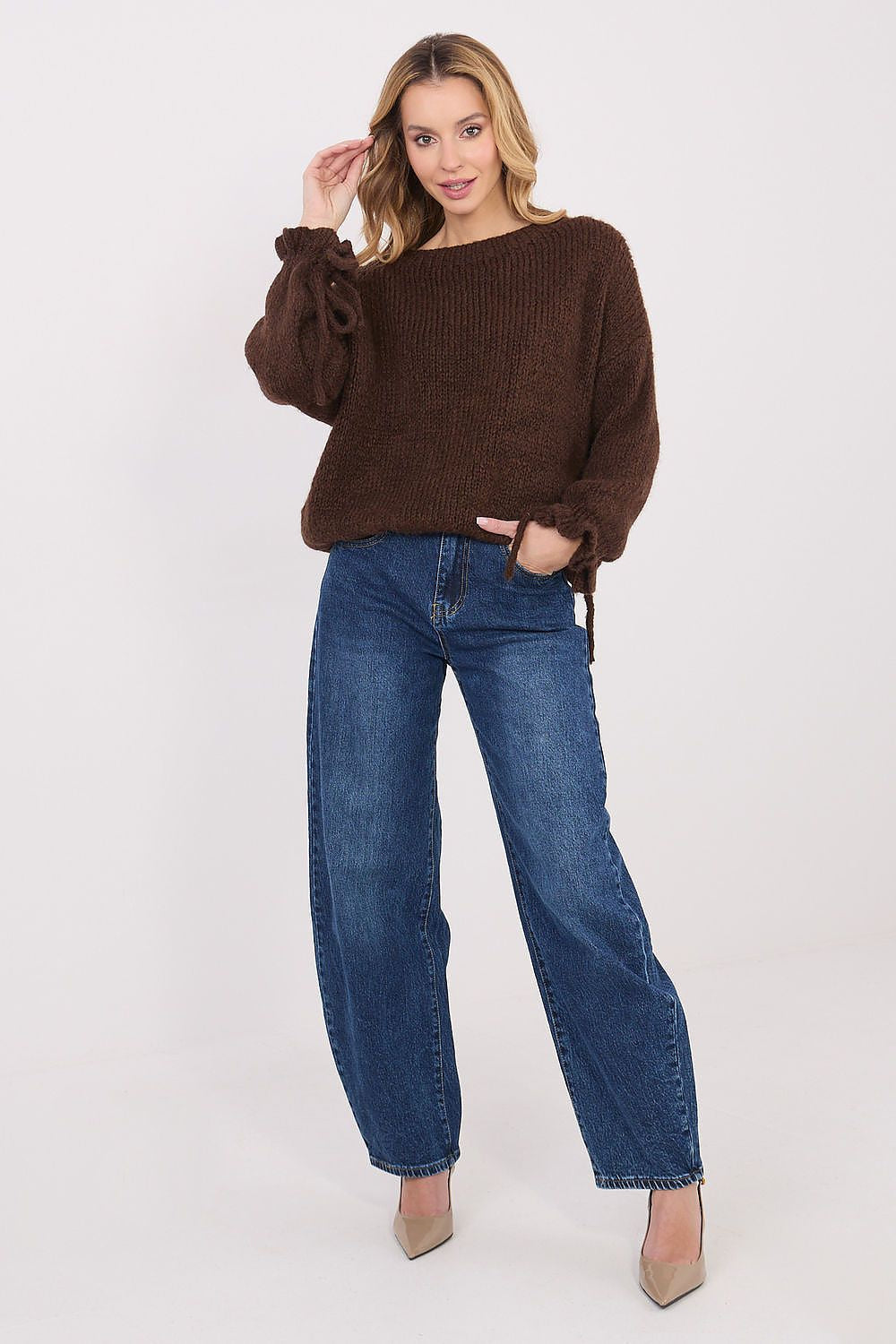 Maglione da donna con viscosa e lana - 223400