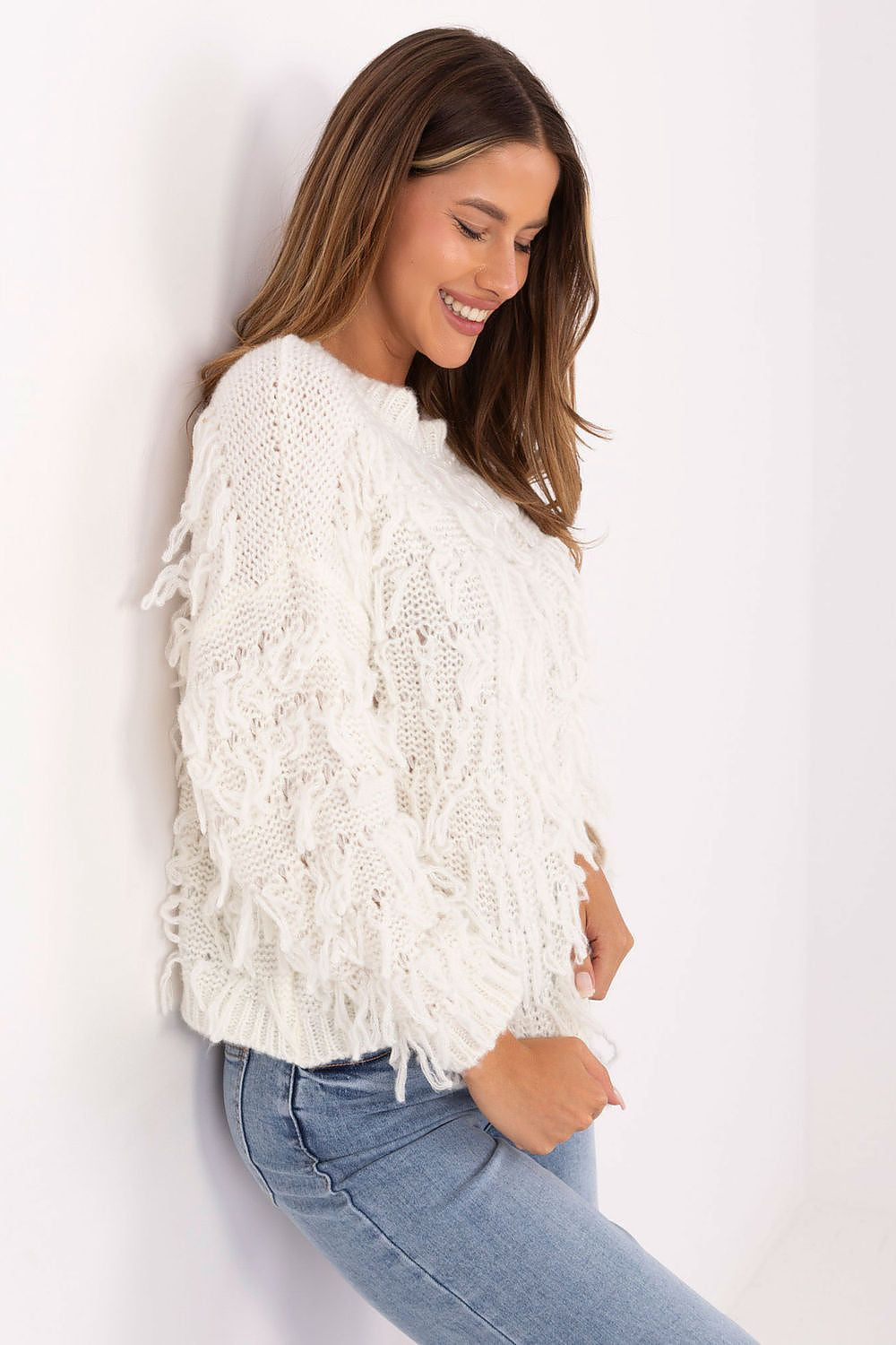 Maglione con frange - DARIA - 217049