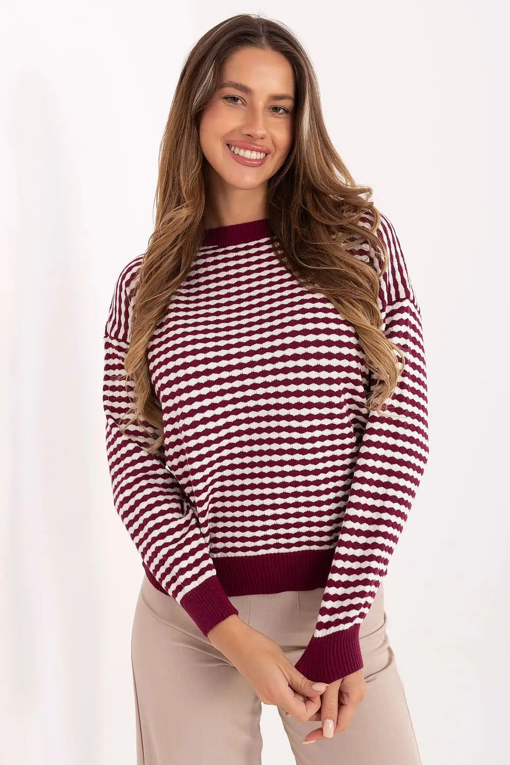 Maglione a da donne righe - 220371M