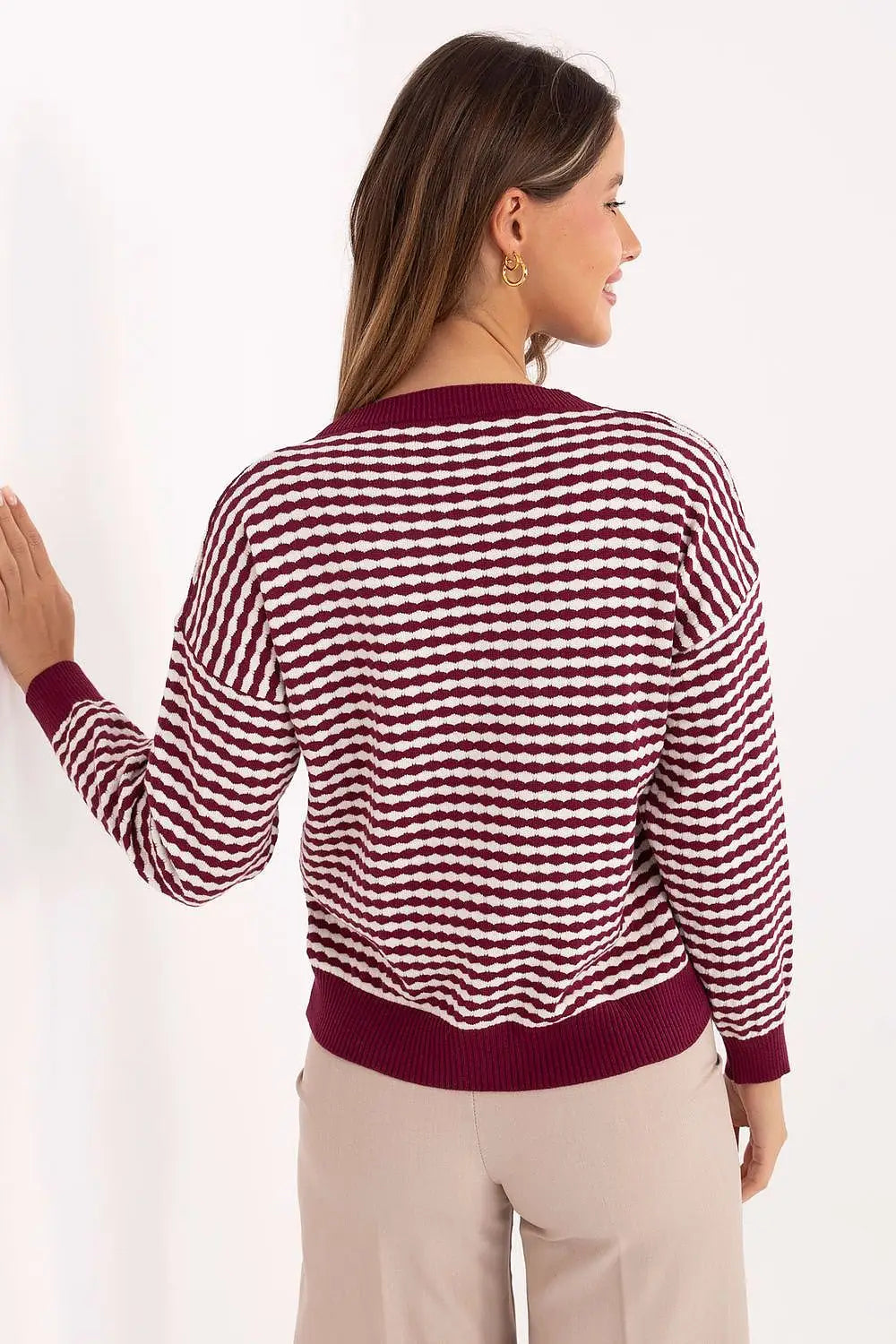 Maglione a da donne righe - 220371M