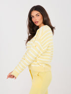 Maglione girocollo con viscosa e lana - CUORICINI - 202175