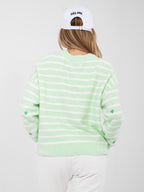 Maglione girocollo con viscosa e lana - CUORICINI - 202175