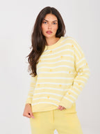 Maglione girocollo con viscosa e lana - CUORICINI - 202175