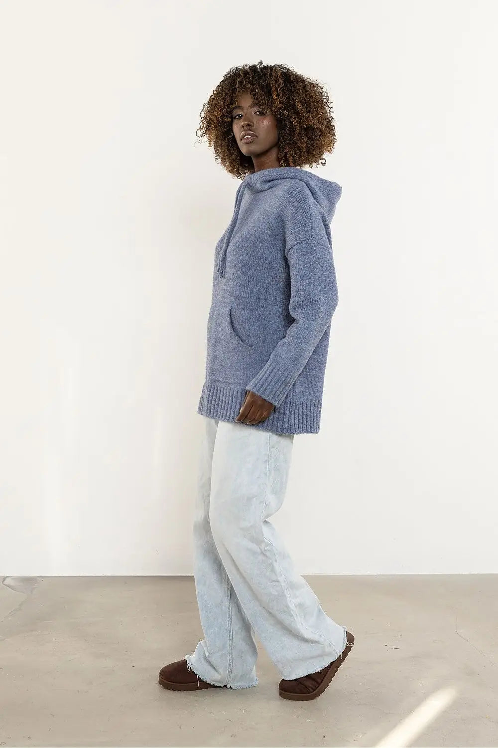 Maglione in lana con cappuccio - 220856