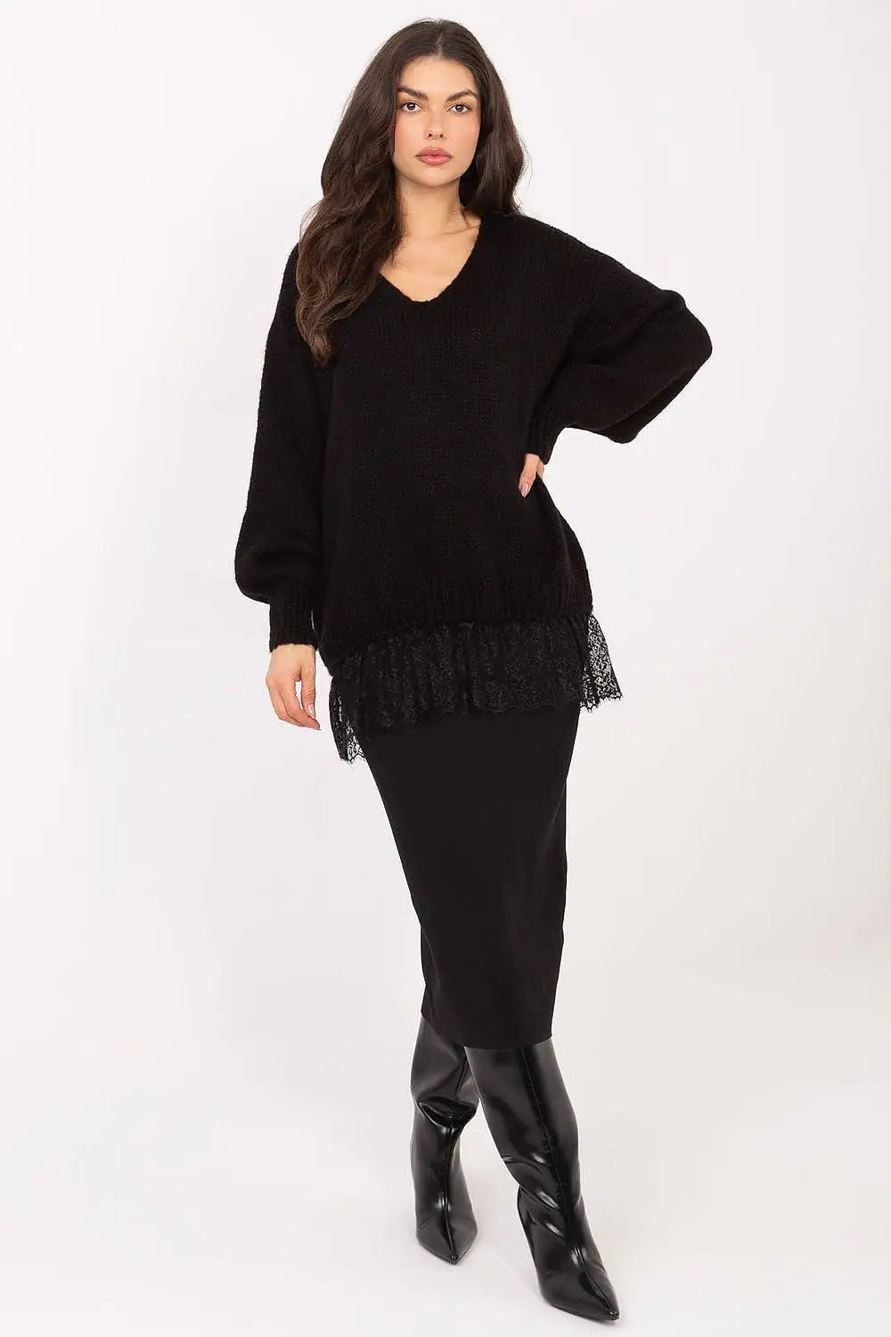 Maglione lungo con - 221859