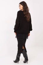 Maglione lungo con pizzo - 221859