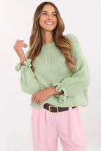 Maglione da donna con balze sulle - 201303