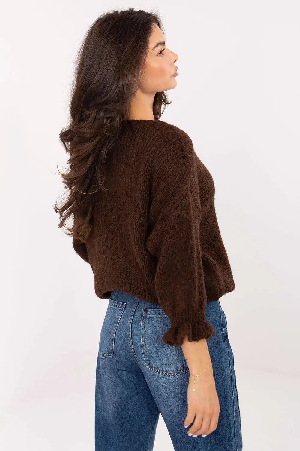 Maglione da donna con balze sulle - 201303