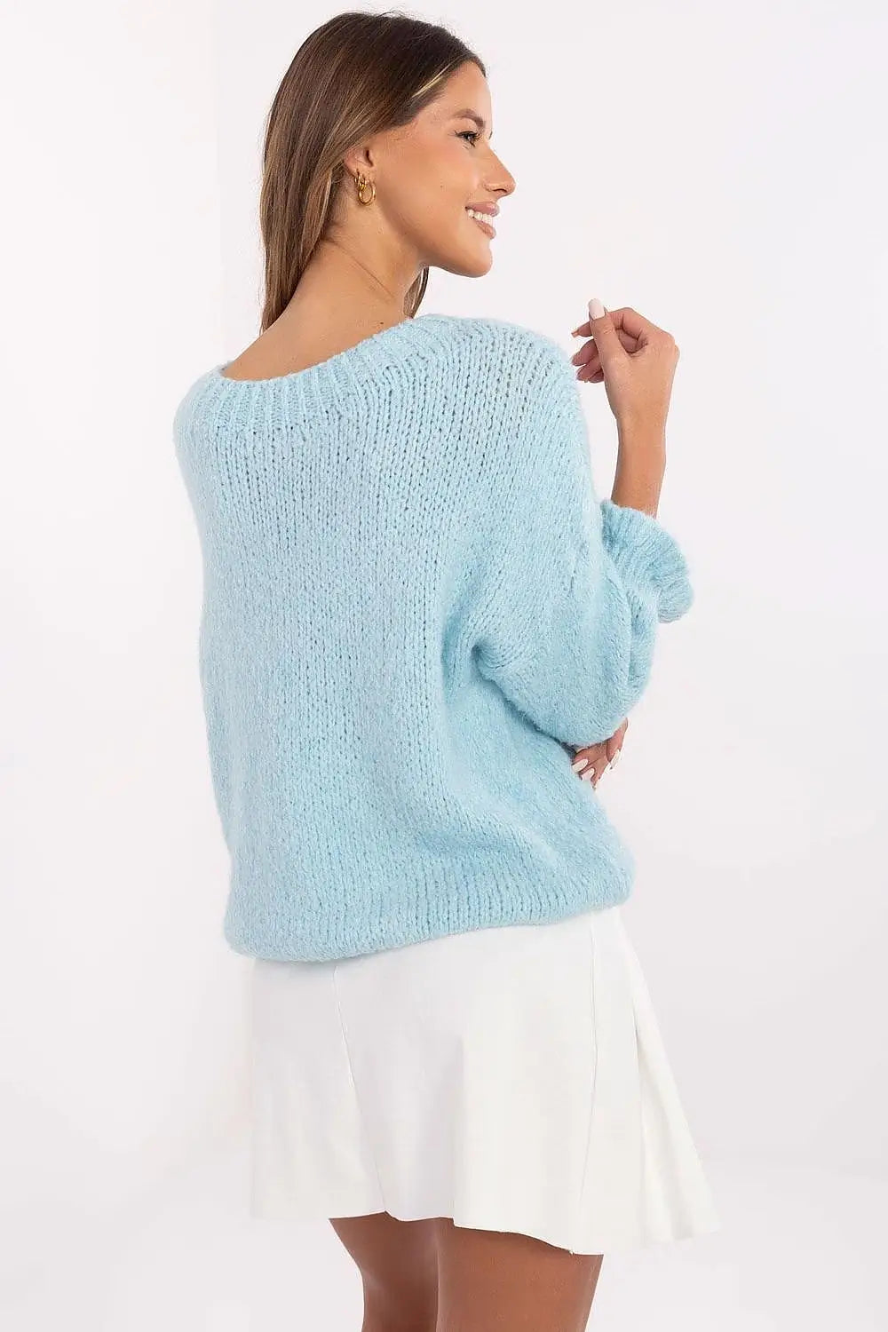 Maglione da donna con balze sulle - 201303